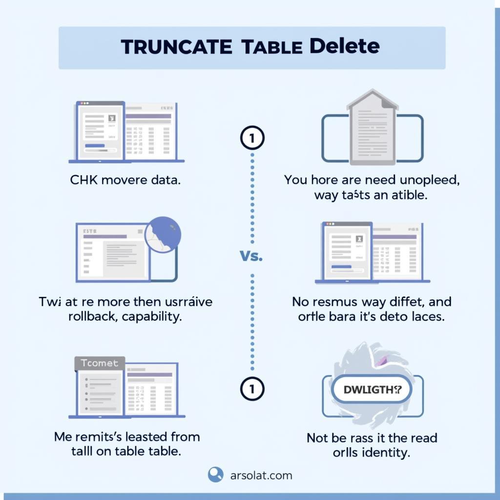 So sánh Truncate Table và Delete trong SQL