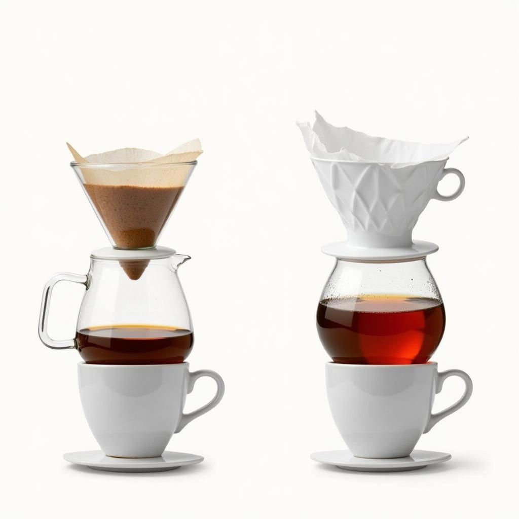 So sánh V60 và Chemex