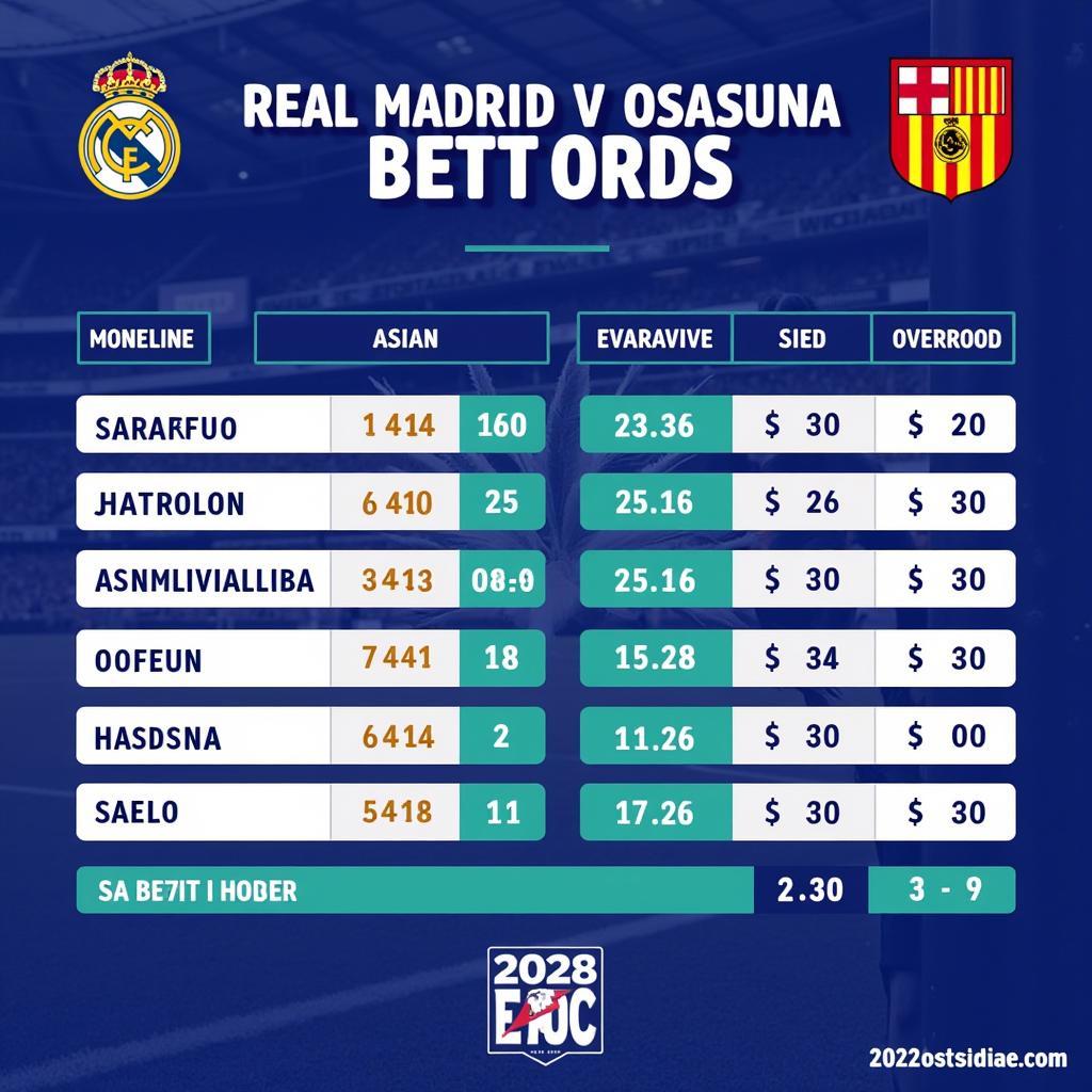 Soi kèo trận đấu Real Madrid vs Osasuna