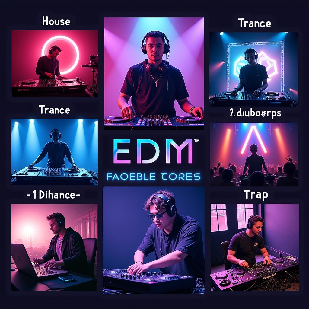 Sự đa dạng của EDM: Từ House, Trance đến Dubstep và Trap.