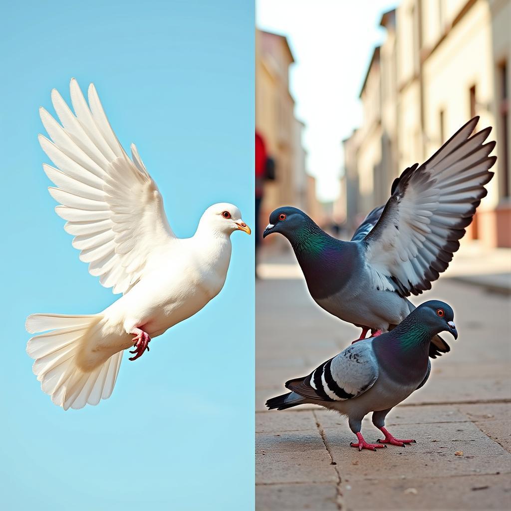 Sự khác biệt giữa dove và pigeon: Minh họa cách sử dụng từ ngữ trong văn hóa và ngôn ngữ