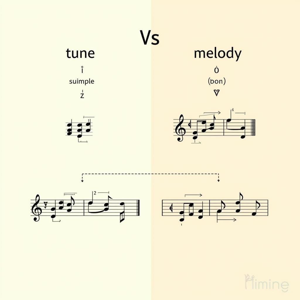 Sự Khác Biệt Giữa Tune và Melody