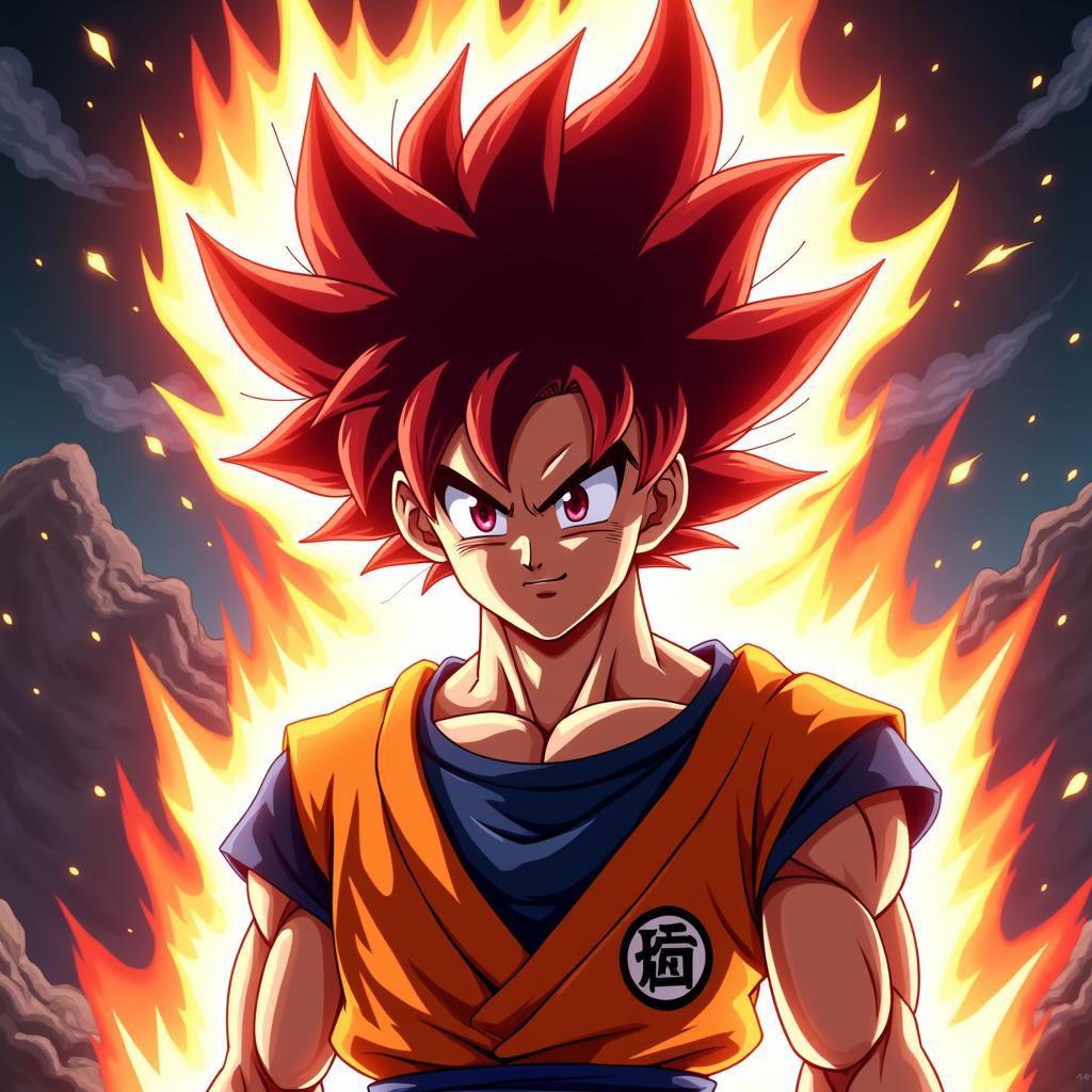 Super Saiyan God Goku Biến Hình