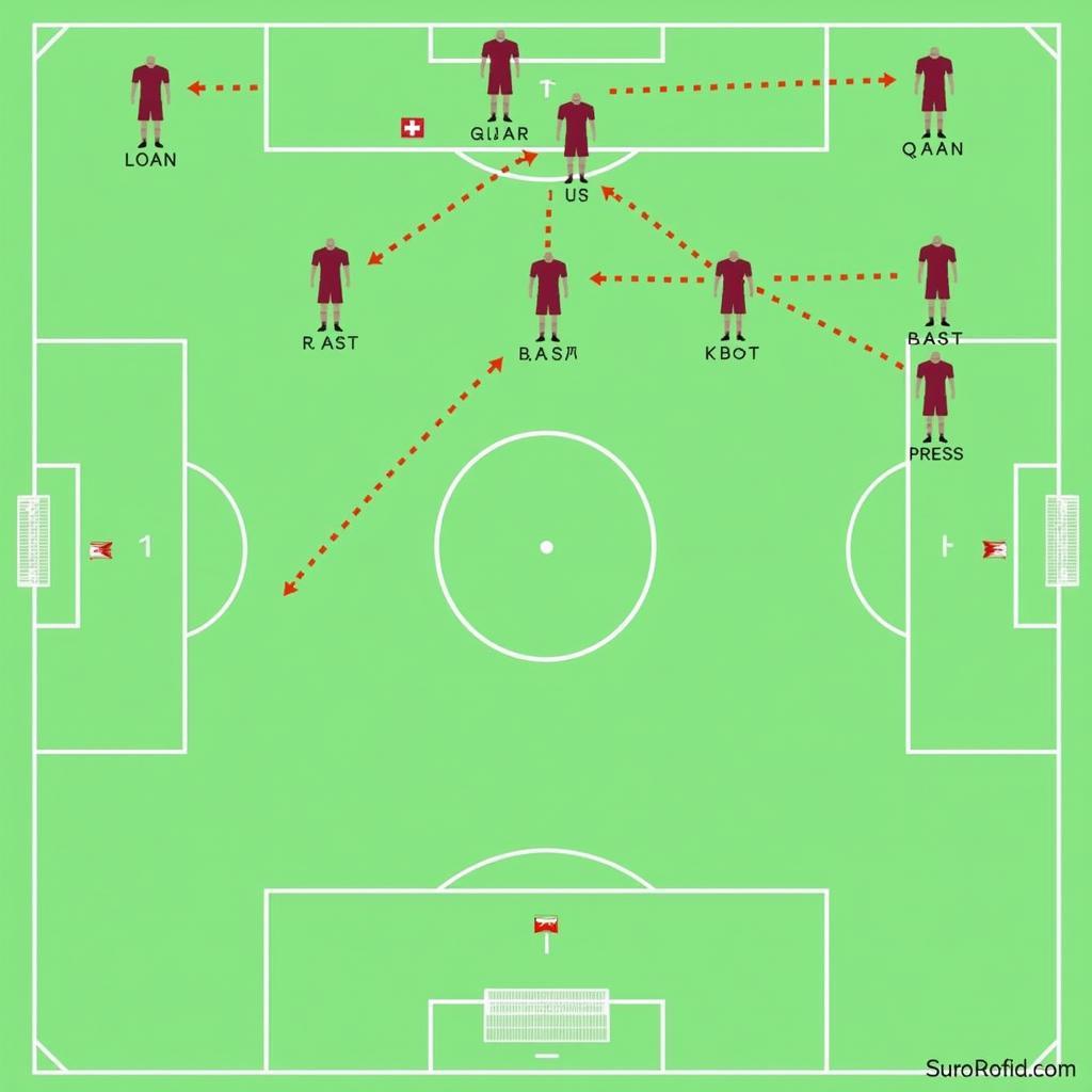 Chiến thuật dự kiến của Switzerland vs Qatar