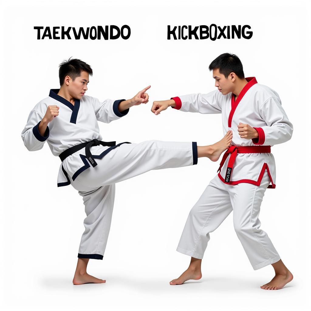 Taekwondo vs Kickboxing: Kỹ Thuật và Phong Cách Chiến Đấu