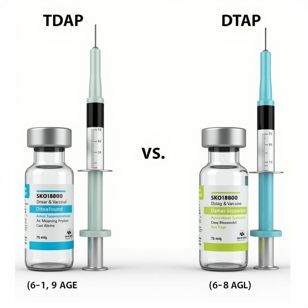 So sánh vắc-xin TDAP và DTaP