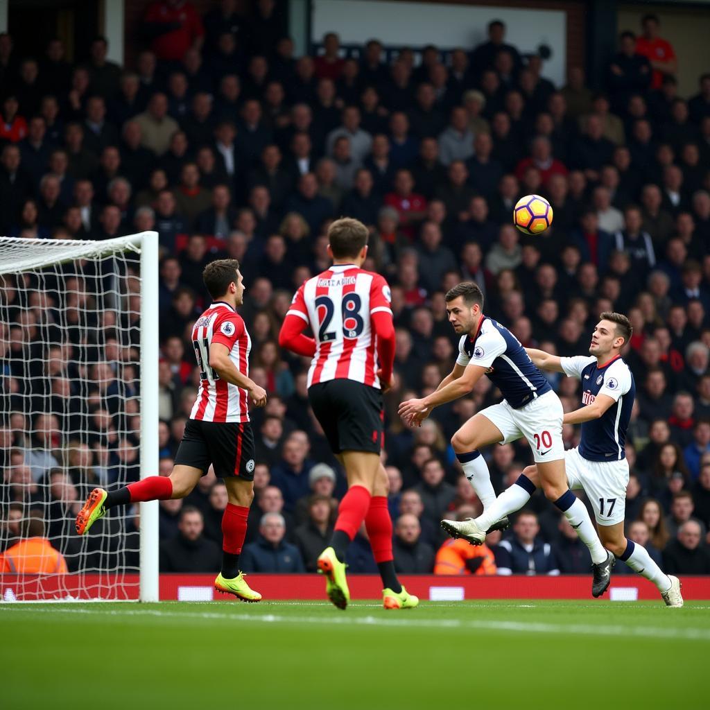 Bàn thắng đẹp mắt trong trận đấu Tottenham vs Southampton