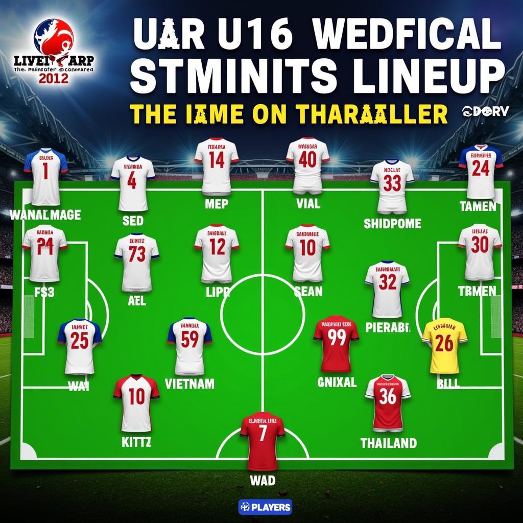 U16 Việt Nam và U16 Thái Lan đối hình ra sân