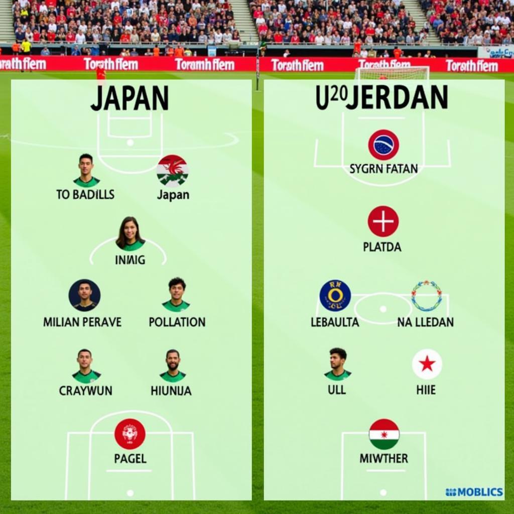 U20 Nhật Bản vs U20 Jordan: Đội hình ra sân