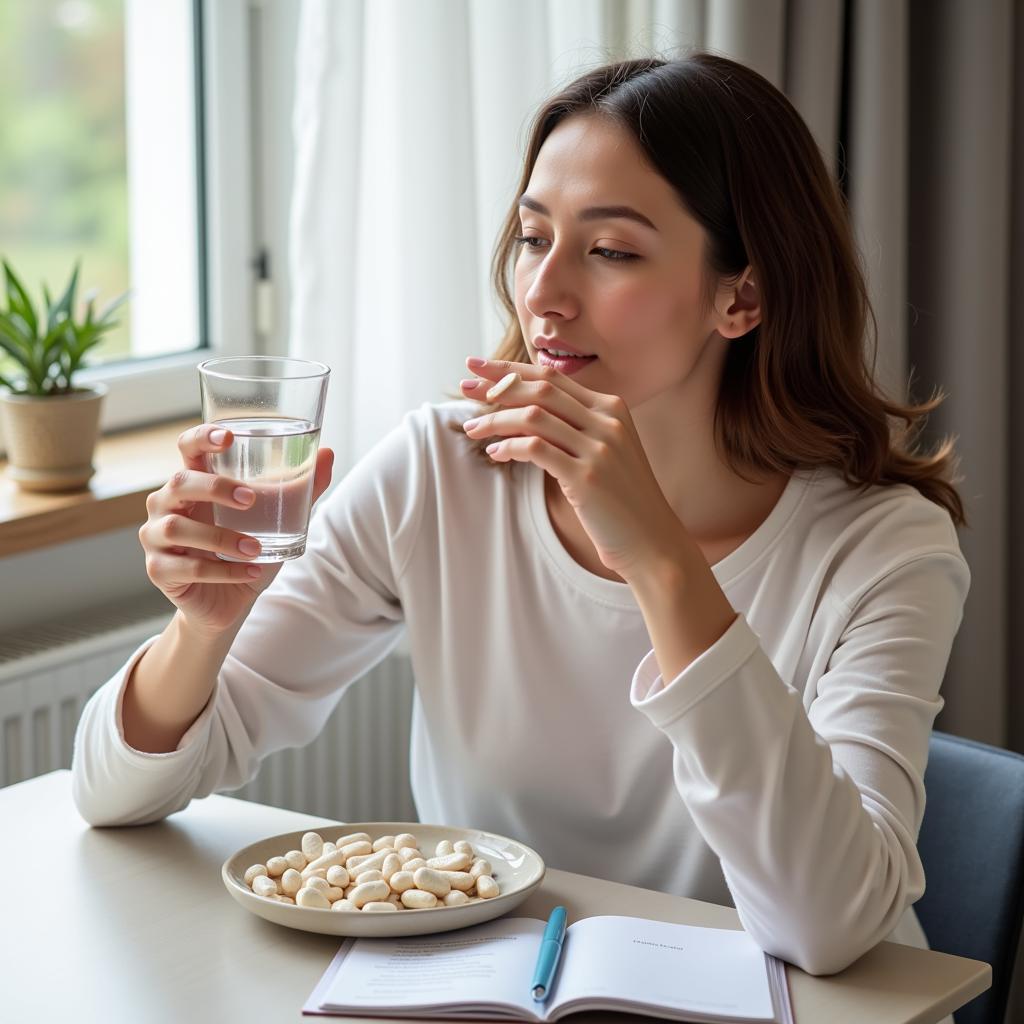 Taking oral antibiotics at home