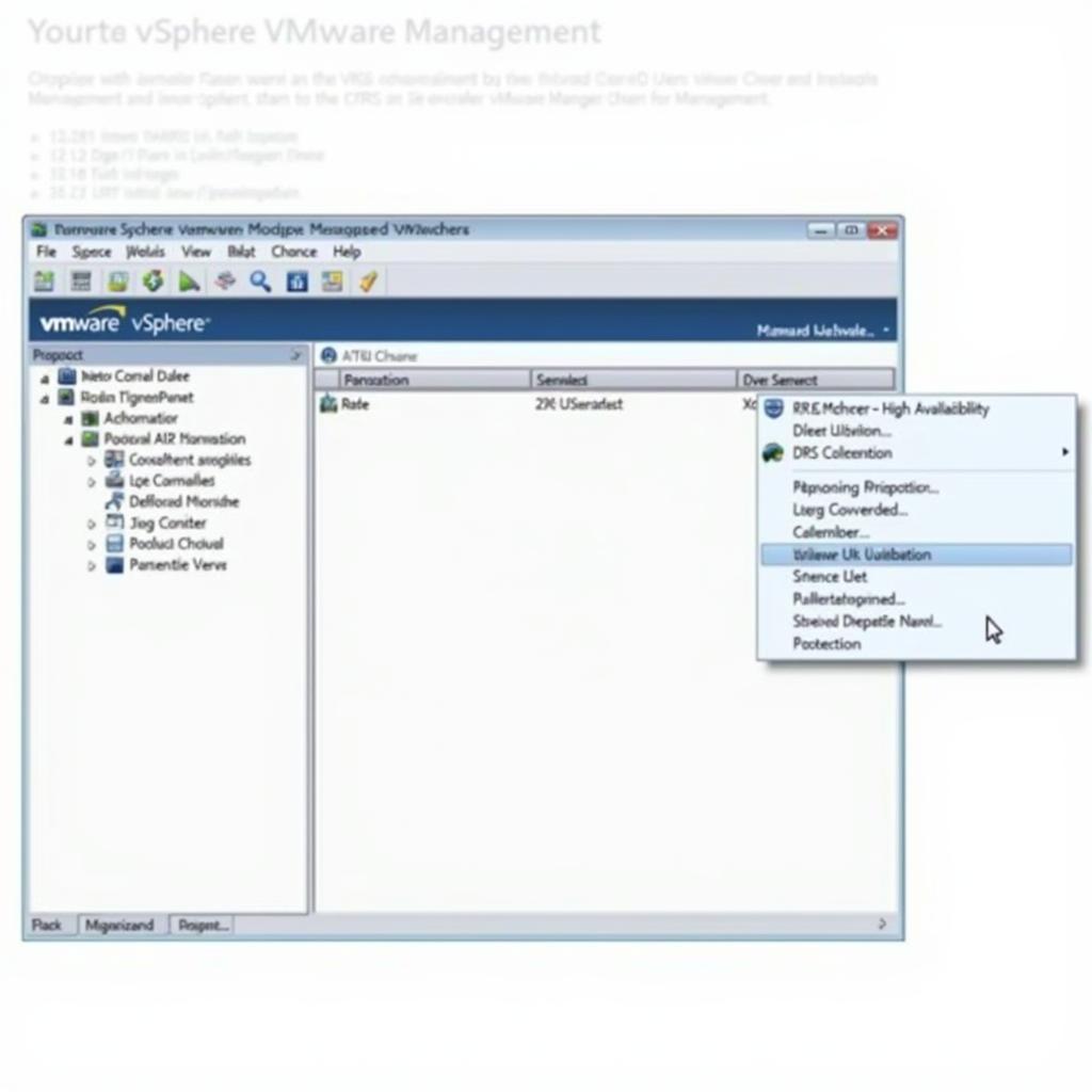 Giao diện VMware vSphere