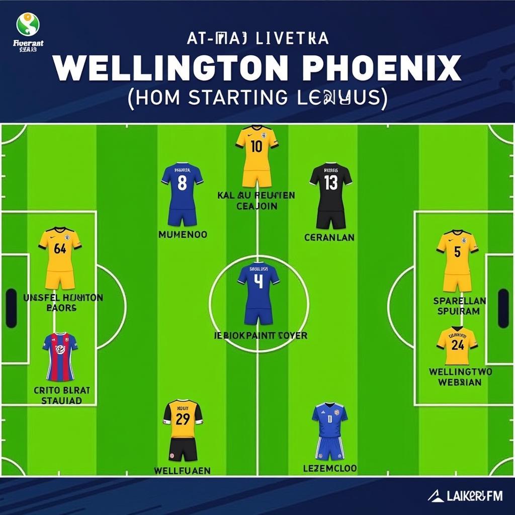 Đội hình Wellington Phoenix ra sân