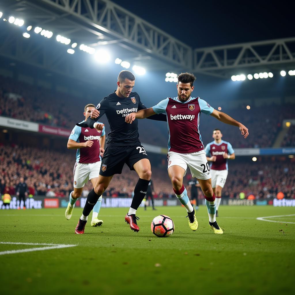 West Ham và Frankfurt đối đầu trong một trận cầu căng thẳng, kịch tính và đầy cảm xúc.