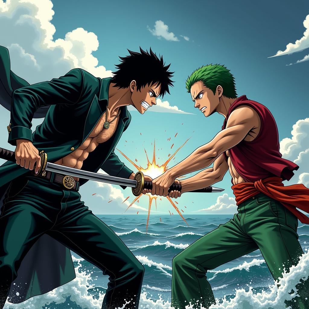 Zoro vs Mihawk trong tương lai