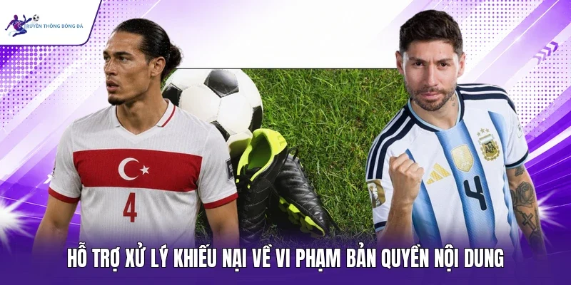 Hỗ trợ xử lý khiếu nại về vi phạm bản quyền nội dung