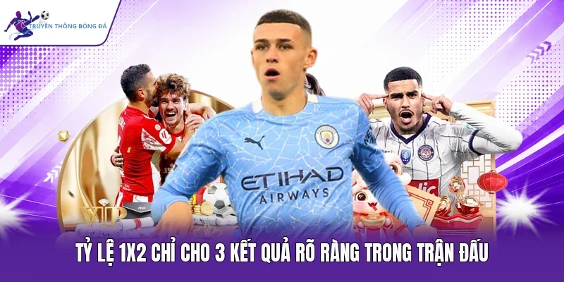 Tỷ lệ 1x2 chỉ cho 3 kết quả rõ ràng trong trận đấu