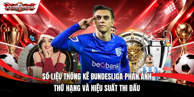 Số liệu thống kê Bundesliga phản ánh thứ hạng và hiệu suất thi đấu 