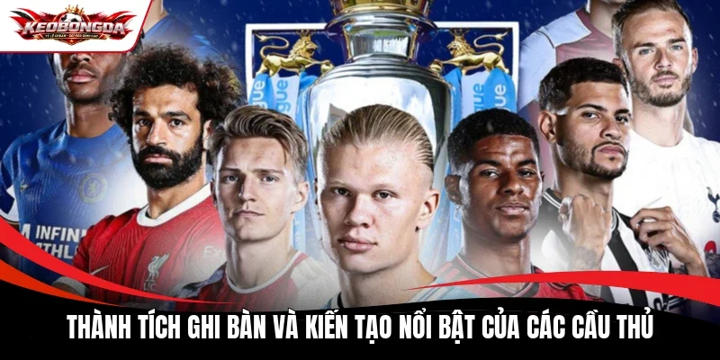 Thành tích ghi bàn và kiến tạo nổi bật của các cầu thủ